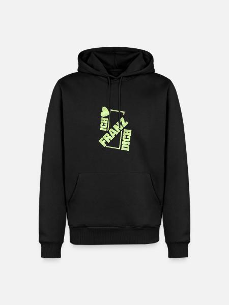 Franz als Couple - Männer Premium Bio Hoodie - Schwarz