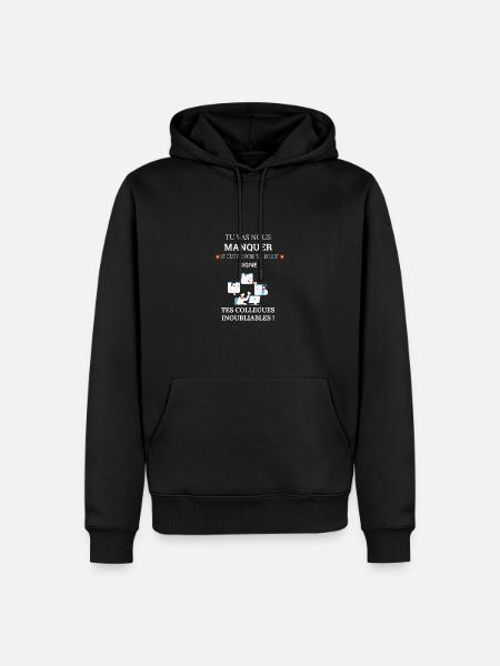 Colleague Departure Humor - Men’s Premium Organic Hoodie - black