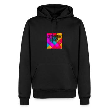 Geometry Rocks drôle de professeur de mathématiques - Sweat à capuche Premium bio Homme - noir - Devant - Nico (187cm)
