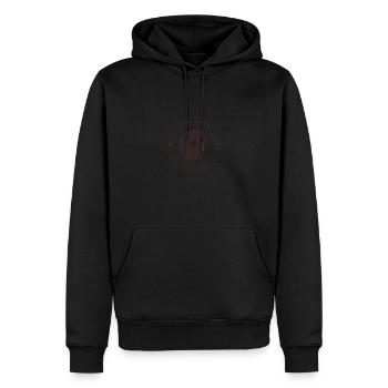 Code 7 Beignet de police drôle - Sweat à capuche Premium bio Homme - noir - Devant - Nico (187cm)