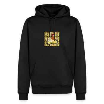 Egg Dealer Egg Farmer Chicken Lover - Männer Premium Bio Hoodie - Schwarz - Vorne - Nico (187cm)