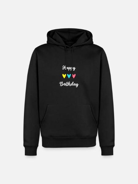 ALLES GUTE ZUM GEBURTSTAG!. ALLES GUTE ZUM GEBURTSTAG!. JAHRESTAG. - Männer Premium Bio Hoodie - Schwarz