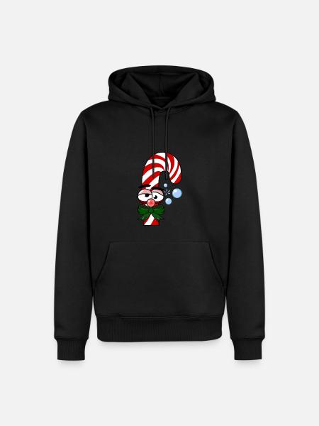 Drunken candy cane - Men’s Premium Organic Hoodie - black