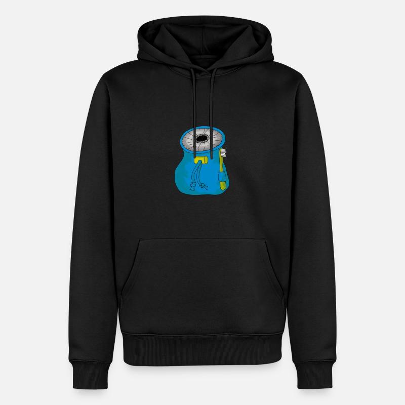 Puff Bag oder Chalk Bag - Männer Premium Bio Hoodie - Schwarz