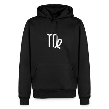 Zodiac Sign Virgo - Men’s Premium Organic Hoodie - black - Front - Nico (187cm)