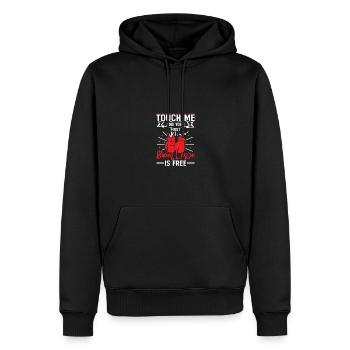 Touch Me First Boxing Lesson Free Gym Boxer - Männer Premium Bio Hoodie - Schwarz - Vorne - Nico (187cm)
