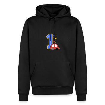 Kids Birthday Number 1 ToyCars für Kinder Jungen - Männer Premium Bio Hoodie - Schwarz - Vorne - Nico (187cm)