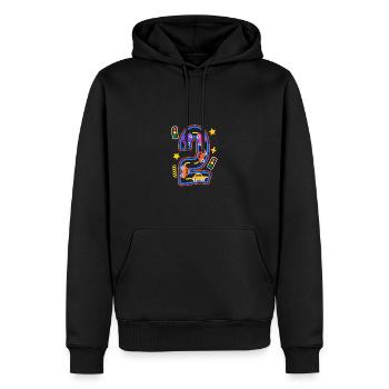 Kids Birthday Number 2 ToyCars für Kinder Jungen - Männer Premium Bio Hoodie - Schwarz - Vorne - Nico (187cm)