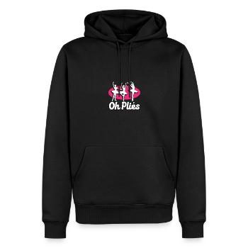 Oh Plies Ballet Dance Teacher Dancing - Men’s Premium Organic Hoodie - black - Front - Nico (187cm)