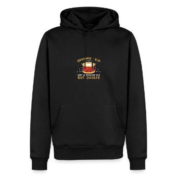 Drummer Kid Schlagzeug Musiker Kinder Schlagzeuger - Männer Premium Bio Hoodie - Schwarz - Vorne - Nico (187cm)