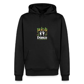 Irish Dance claquettes pour danseurs de claquettes - Sweat à capuche Premium bio Homme - noir - Devant - Nico (187cm)