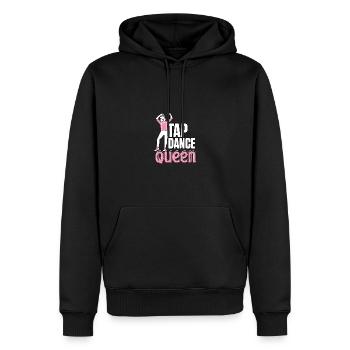 Tap Dance Queen claquettes pour danseurs de claquettes - Sweat à capuche Premium bio Homme - noir - Devant - Nico (187cm)
