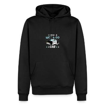 Je conduis une voiture Wee Woo pour les policiers Policiers - Sweat à capuche Premium bio Homme - noir - Devant - Nico (187cm)