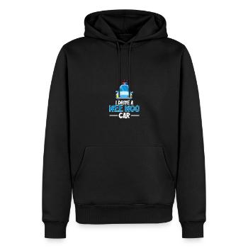 Je conduis une voiture Wee Woo pour les policiers Policiers - Sweat à capuche Premium bio Homme - noir - Devant - Nico (187cm)