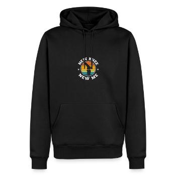 New Knee New Me Knie Operation - Männer Premium Bio Hoodie - Schwarz - Vorne - Nico (187cm)