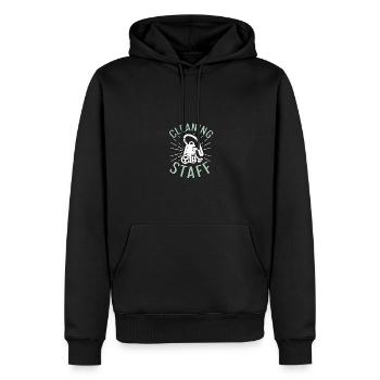 Cleaning Staff Reinigungspersonal Roomservice - Männer Premium Bio Hoodie - Schwarz - Vorne - Nico (187cm)