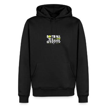 Love Softball pour adolescents Enfants Joueur de softball - Sweat à capuche Premium bio Homme - noir - Devant - Nico (187cm)