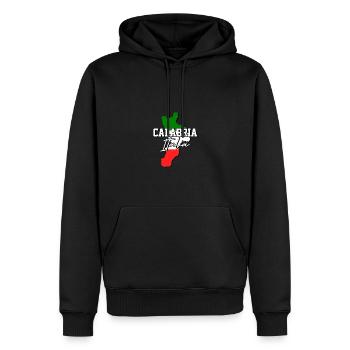 Calabria Italia Italienische Flagge Italien - Männer Premium Bio Hoodie - Schwarz - Vorne - Nico (187cm)
