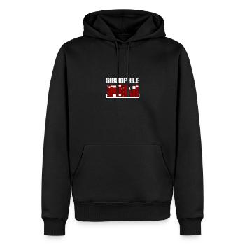 Bibliophile Für Bücherwürmer Lehrer Männer Frauen - Männer Premium Bio Hoodie - Schwarz - Vorne - Nico (187cm)
