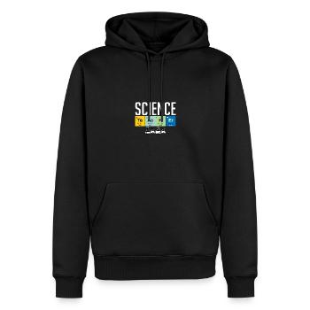Professeur de sciences pour les enseignants - Sweat à capuche Premium bio Homme - noir - Devant - Nico (187cm)