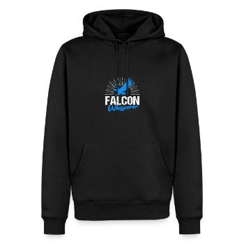 Falcon Whisperer Ornithologie Falkner - Männer Premium Bio Hoodie - Schwarz - Vorne - Nico (187cm)