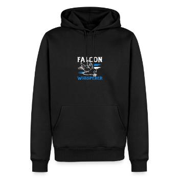 Falcon Whisperer Ornithologie Falkner - Männer Premium Bio Hoodie - Schwarz - Vorne - Nico (187cm)