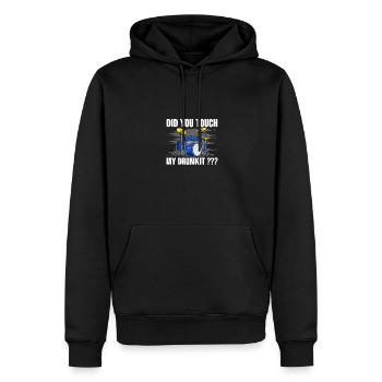Did You Touch My Drumkit Für Schlagzeuger Männer - Männer Premium Bio Hoodie - Schwarz - Vorne - Nico (187cm)