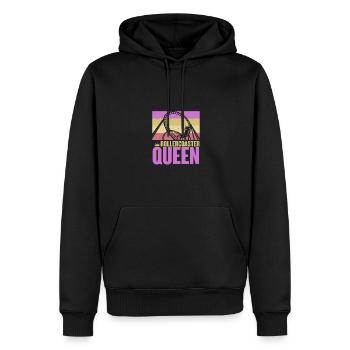 Rollercoaster Queen Roller Coaster pour Femmes Filles - Sweat à capuche Premium bio Homme - noir - Devant - Nico (187cm)
