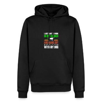 I Just Want To Work In My Garden Hang Out - Männer Premium Bio Hoodie - Schwarz - Vorne - Nico (187cm)