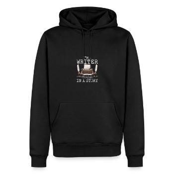 I'm A Writer für Autoren Romanschreiber Dichter - Männer Premium Bio Hoodie - Schwarz - Vorne - Nico (187cm)