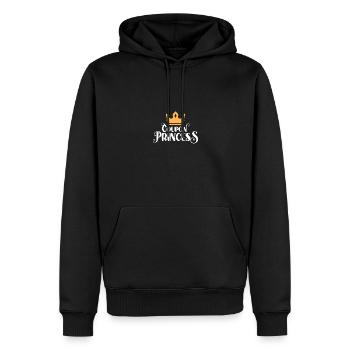 Coupon Princess Couponing für Frauen - Männer Premium Bio Hoodie - Schwarz - Vorne - Nico (187cm)