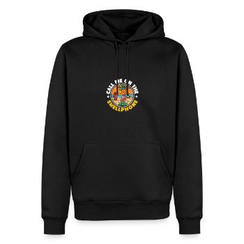 Appelez-moi sur le Shellphone Beach Vacation Men - Sweat à capuche Premium bio Homme - noir - Devant - Nico (187cm)