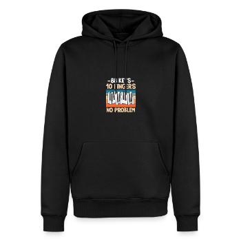 88 Keys 10 Fingers No Problem Für Keyboarder - Männer Premium Bio Hoodie - Schwarz - Vorne - Nico (187cm)