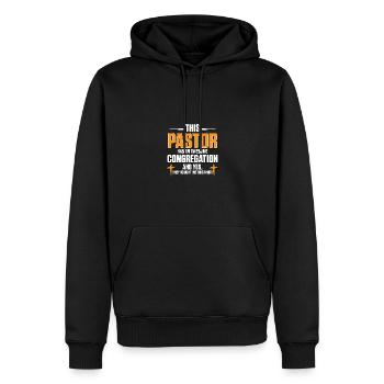 This Pastor Has An Awesome Congregation - Männer Premium Bio Hoodie - Schwarz - Vorne - Nico (187cm)