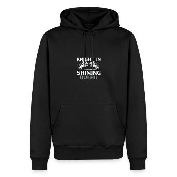 Knight In Shining Outfit Mittelalter Fest - Männer Premium Bio Hoodie - Schwarz - Vorne - Nico (187cm)