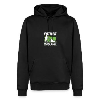 Father Mows Best Rasenmäher Rasenmäherrennen - Männer Premium Bio Hoodie - Schwarz - Vorne - Nico (187cm)