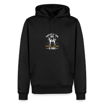 Life Is A Beach Then You Dive Diving For Divers - Men’s Premium Organic Hoodie - black - Front - Nico (187cm)