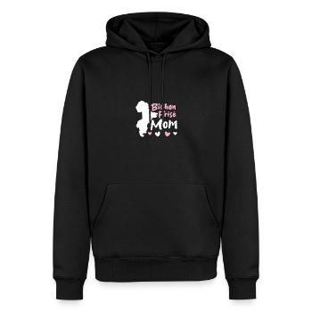 Bichon Frisé Maman Pour Les Amoureux Des Chiens Bichons - Sweat à capuche Premium bio Homme - noir - Devant - Nico (187cm)