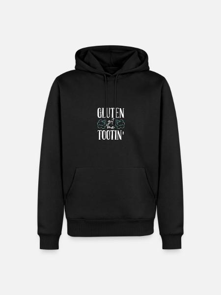 Gluten Got Me Tootin Glutenunverträglichkeit - Männer Premium Bio Hoodie - Schwarz