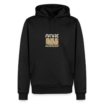 Future Paleontologist Zukünftiger Paläontologe - Männer Premium Bio Hoodie - Schwarz - Vorne - Nico (187cm)