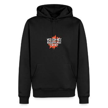 Réceptionniste vétérinaire Assistante vétérinaire - Sweat à capuche Premium bio Homme - noir - Devant - Nico (187cm)