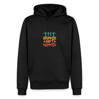 Spinners Ain't Winners Tischfußball Foosball - Männer Premium Bio Hoodie - Schwarz - Vorne - Nico (187cm)