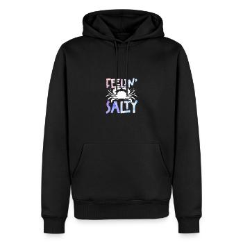 Se sentir salé pour les fruits de mer du Maryland Cancer - Sweat à capuche Premium bio Homme - noir - Devant - Nico (187cm)
