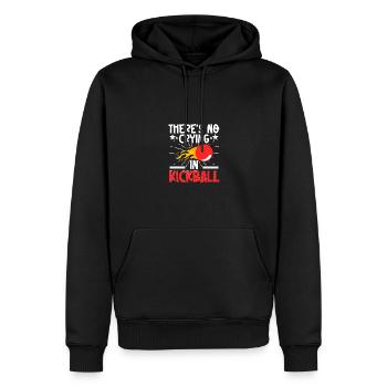 Il n’y a pas de pleurs dans le kickball pour les joueurs de kickball - Sweat à capuche Premium bio Homme - noir - Devant - Nico (187cm)