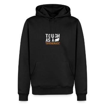 Dur comme un tardigrade Microbiologie Biologie - Sweat à capuche Premium bio Homme - noir - Devant - Nico (187cm)