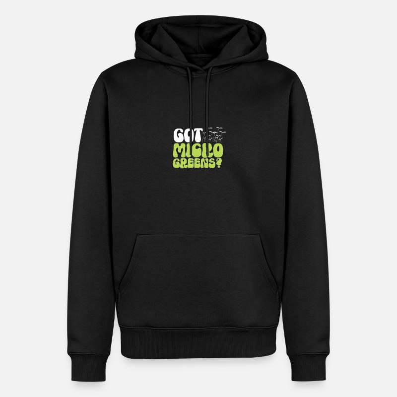 Got Microgreens Gärtnern Microgreen - Männer Premium Bio Hoodie - Schwarz