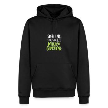 Passionné de lecture pour les rats de bibliothèque - Sweat à capuche Premium bio Homme - noir - Devant - Nico (187cm)