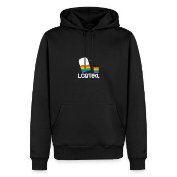 LGBTea Gay Pride Ally LGBT-Bewusstsein - Männer Premium Bio Hoodie - Schwarz - Vorne - Nico (187cm)