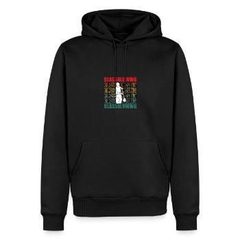 Glasblasen Glasbearbeitung für Glasbläser - Männer Premium Bio Hoodie - Schwarz - Vorne - Nico (187cm)