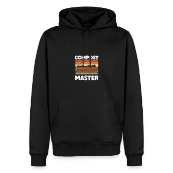 Compost Master pour les jardiniers Compostage - Sweat à capuche Premium bio Homme - noir - Devant - Nico (187cm)